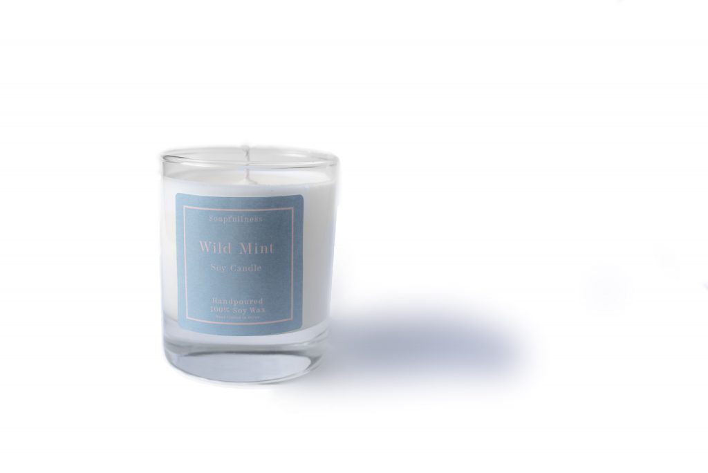 Wild Mint Candle Luxury Handmade Candles UK Soapfullness