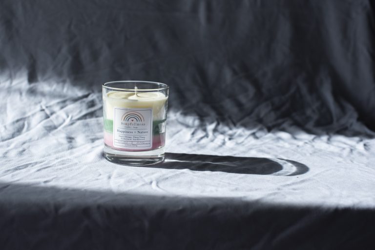self-care day soy wax candle